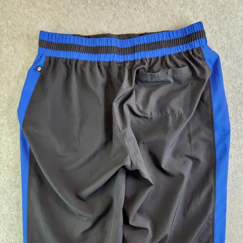 Fabletics Joggers Womens M Black Blue Windsor Zip Pockets Wicking Stretch Ankle - Picture 7 of 16